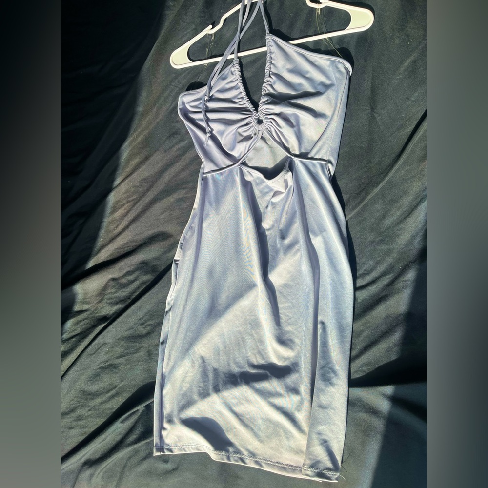 Light blue Greyish dress🤍